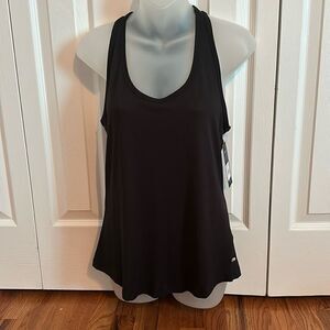Marika Activewear Black T Back Tank Top Shirt Athleisure Yoga Small S NWT